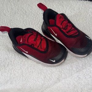 Nike Kids Black and Red Sneakers